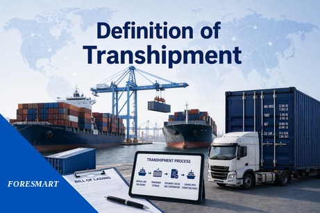 Definition of transhipment in shipping, including process, uses, and risks for global cargo movement.