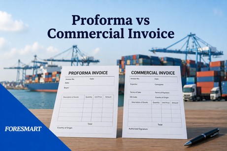Proforma invoice vs commercial invoice logistics cover image