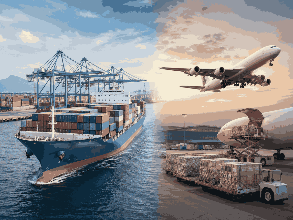 Foresmart sea freight vs air freight hub