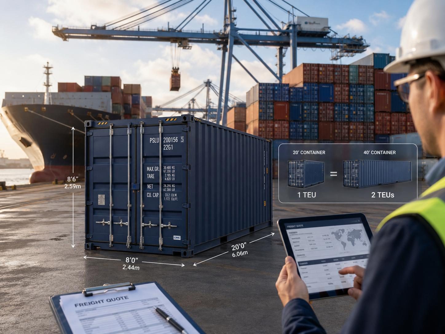 Foresmart Sea Freight TEU shipping term