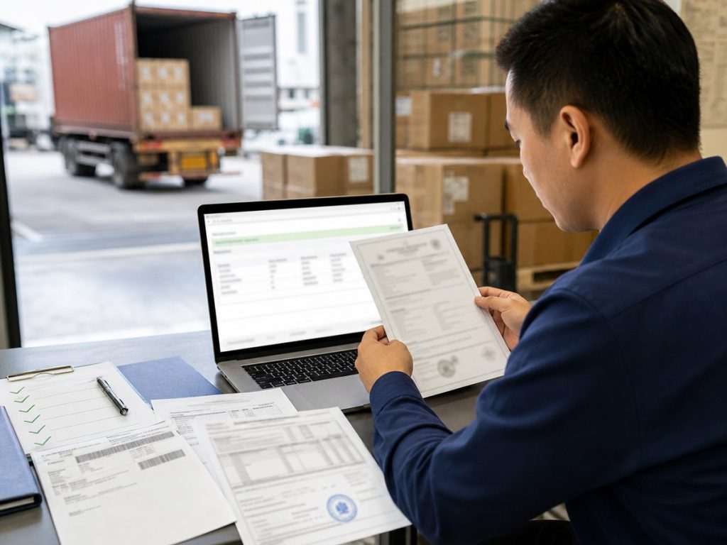 EORI verification before China shipping
