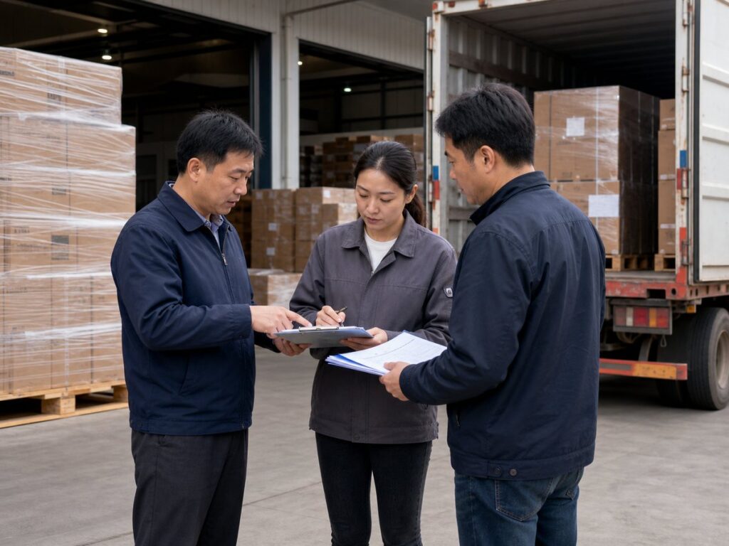 EXW FCA FOB export clearance handoff