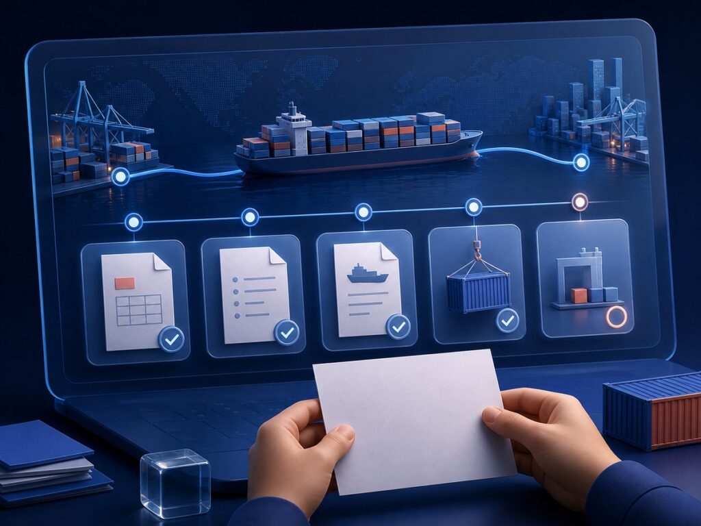 Ocean freight documents and tracking