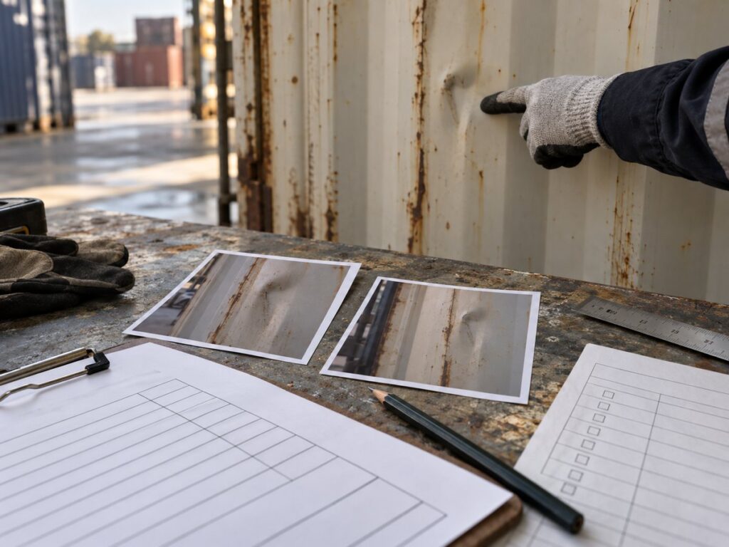 Container repair charge evidence review