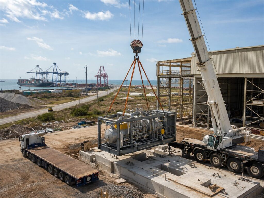 DAT to DPU delivery at an inland job site