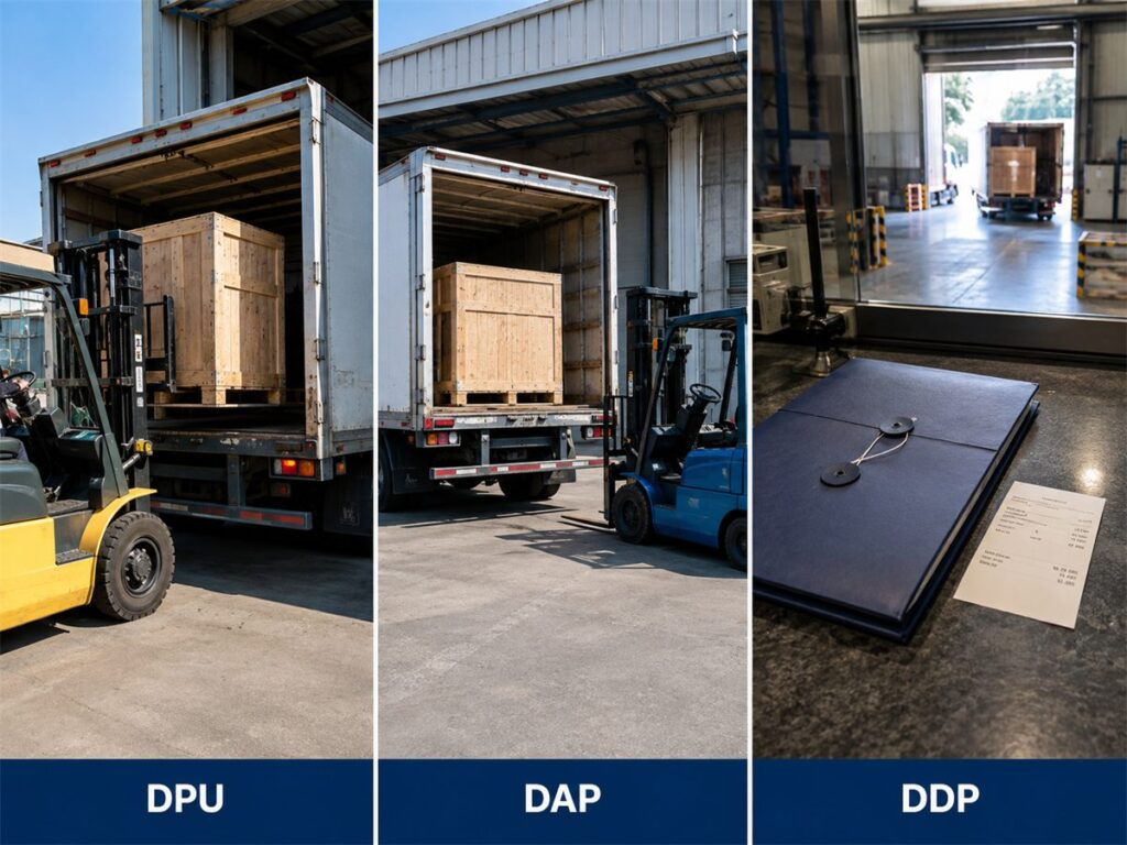 DPU DAP DDP delivery term comparison