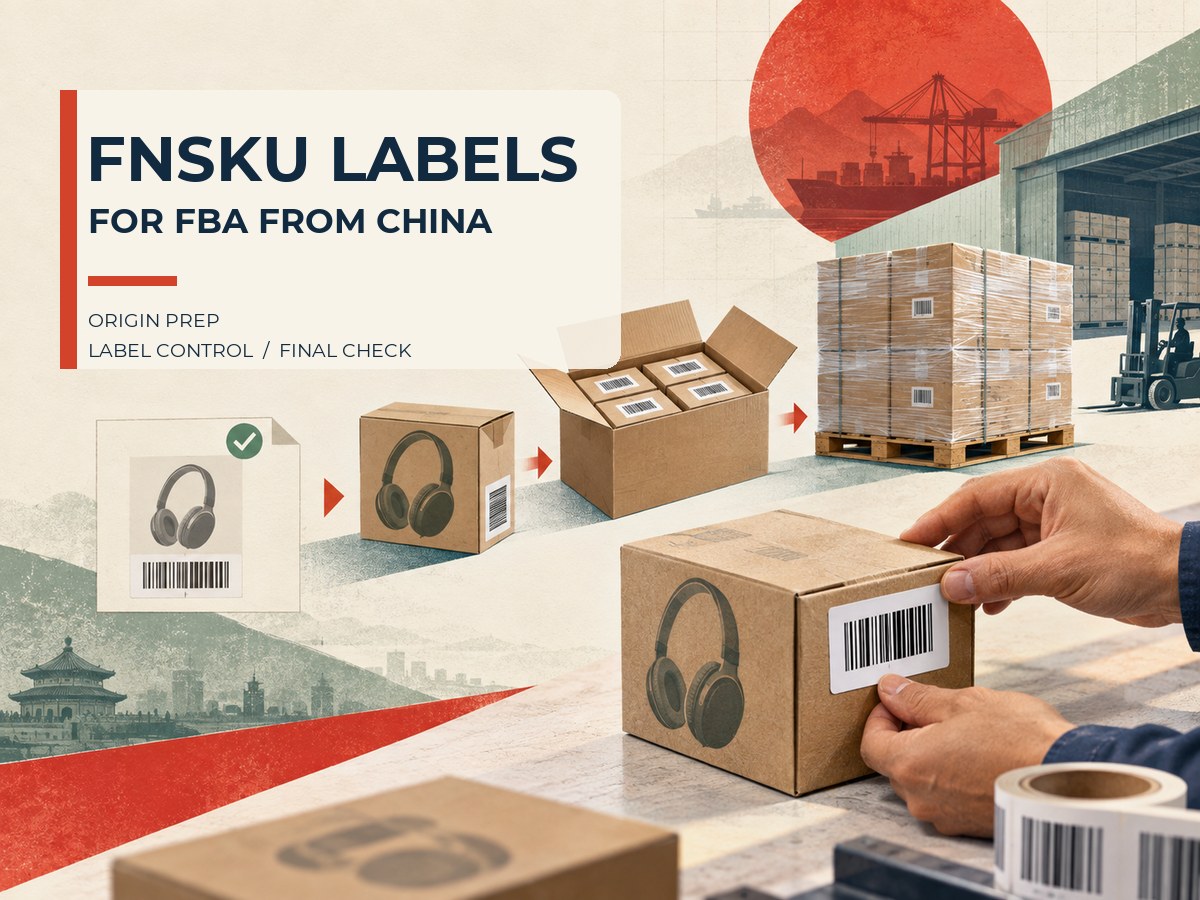 FNSKU labels for FBA shipping from China