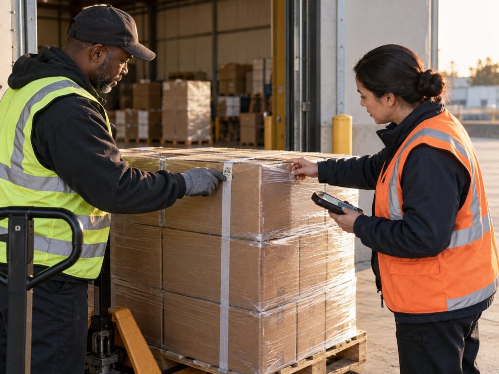 Screened air cargo secure handover