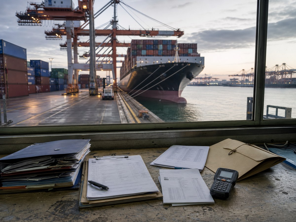 Sea freight documents from China