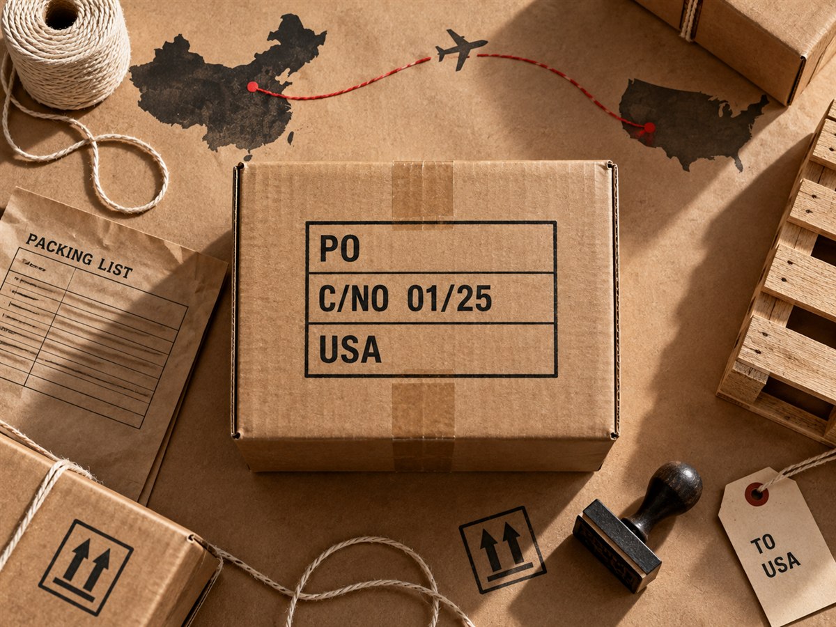 Shipping mark for shipments from China