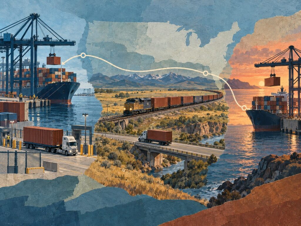 T&E bonded shipment crosses the US
