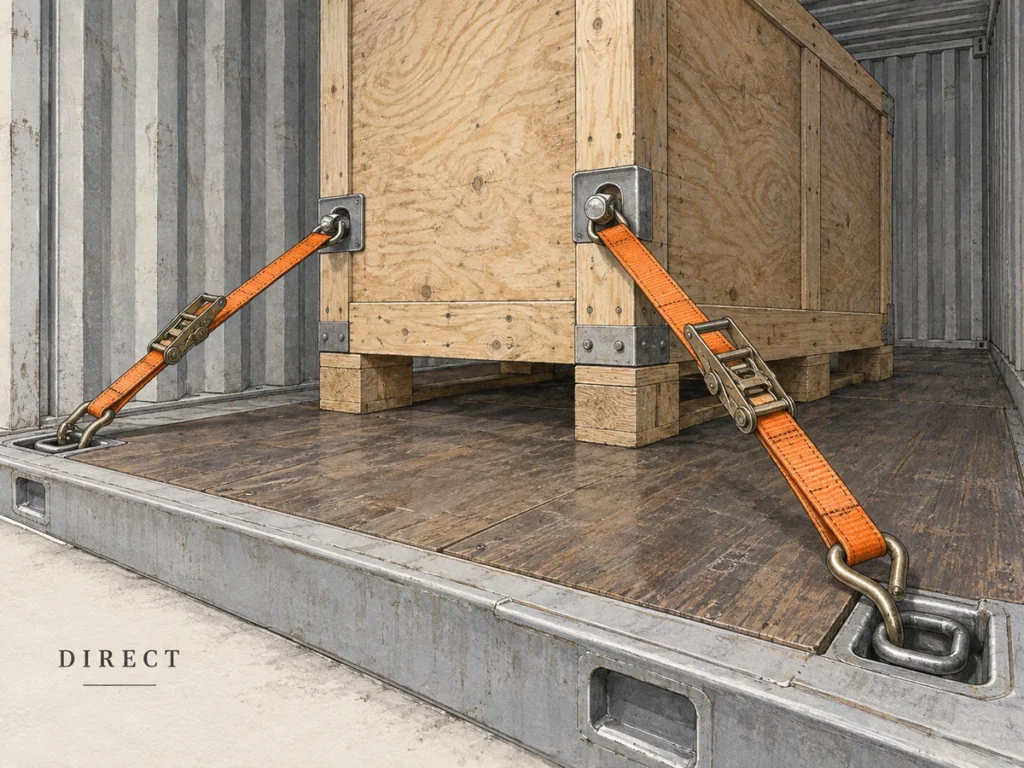 Foresmart direct lashing inside a container