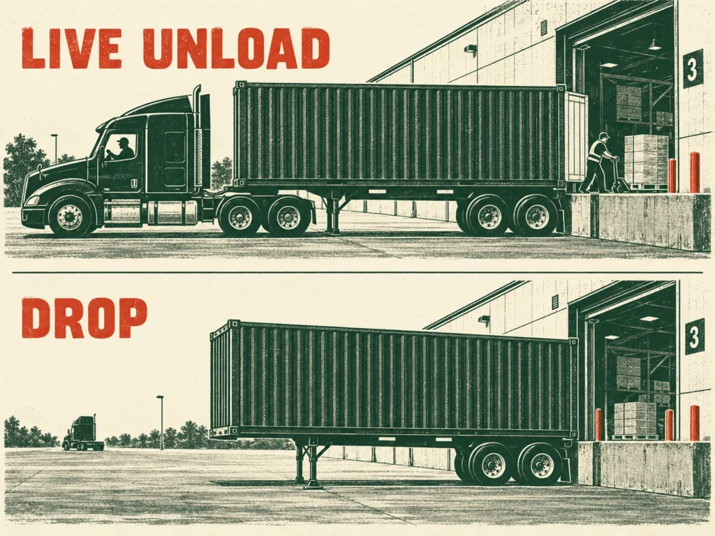 Foresmart live unload and drop delivery