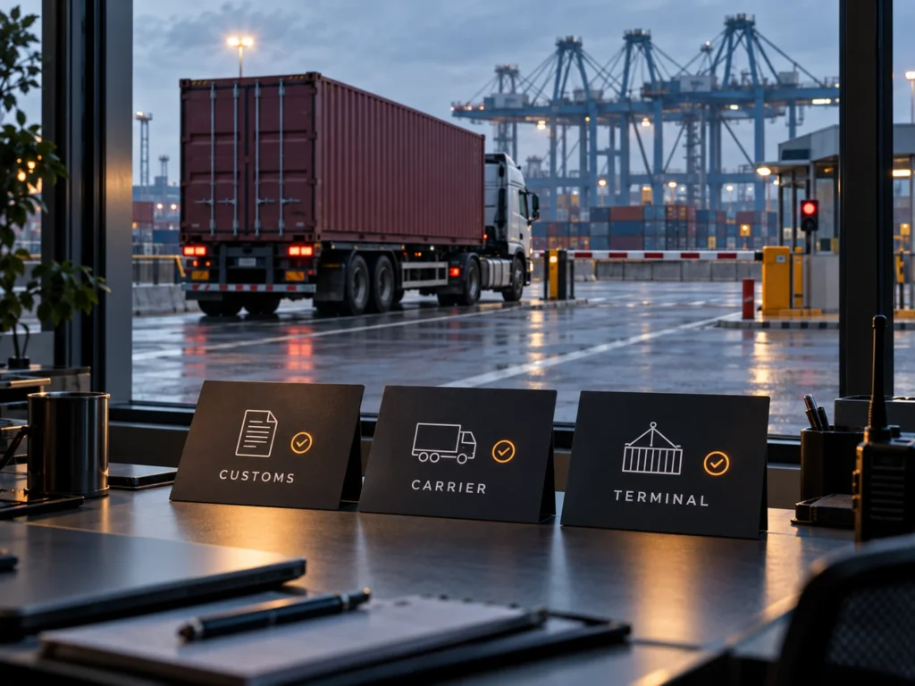 Foresmart FCL container pickup release checks