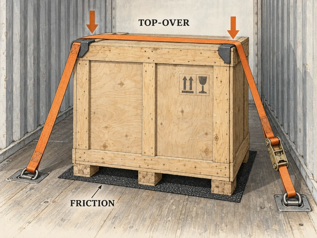 Foresmart top-over lashing and friction